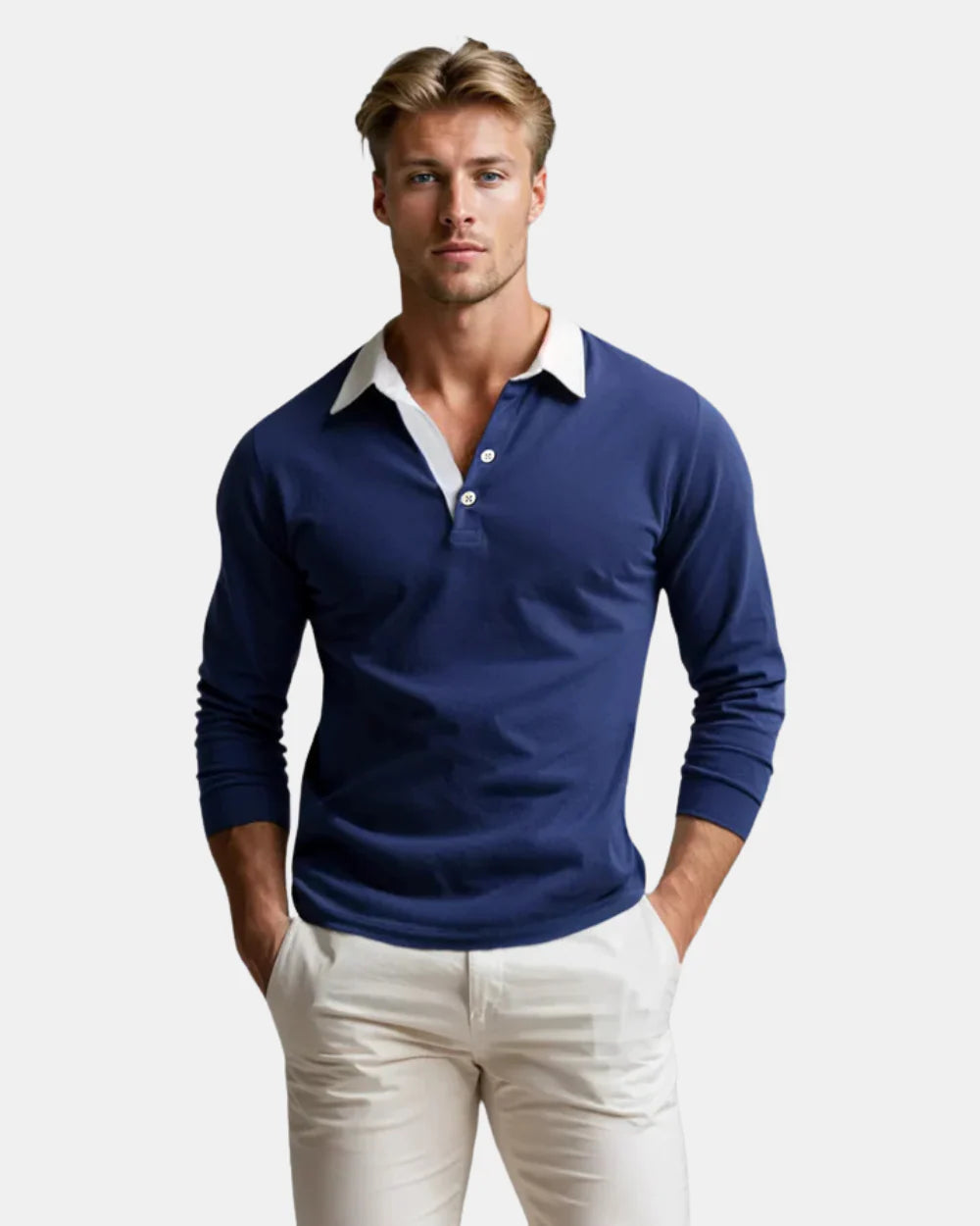 Adrian Polo Sweater – Lujo Casual en Punto de Alta Calidad
