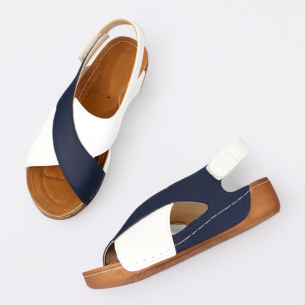 Sandalias Ortopédicas de Mujer con Tacón en Ángulo: Elegancia y Confort Absoluto