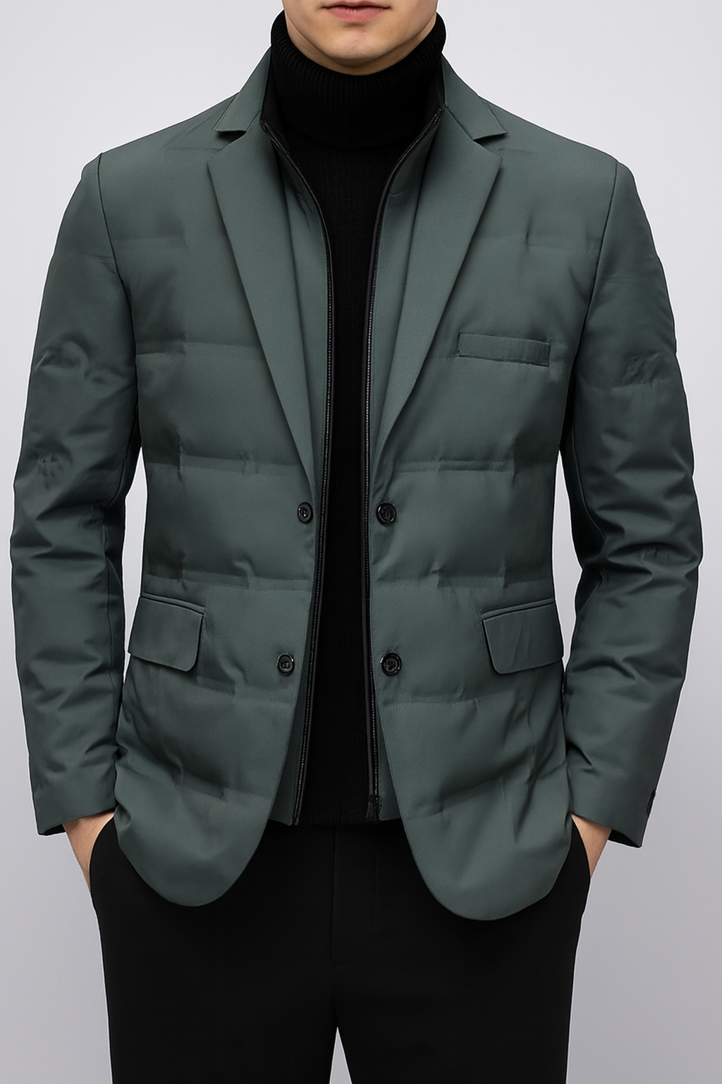David – Blazer de Invierno en Tejido Premium con Corte Refinado
