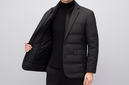 David – Blazer de Invierno en Tejido Premium con Corte Refinado