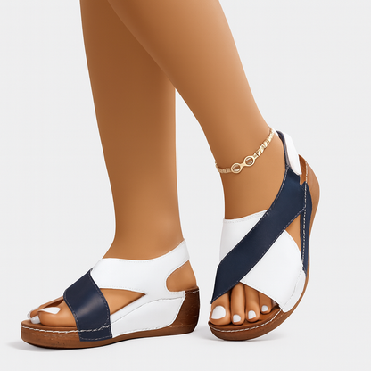 Sandalias Ortopédicas de Mujer con Tacón en Ángulo: Elegancia y Confort Absoluto