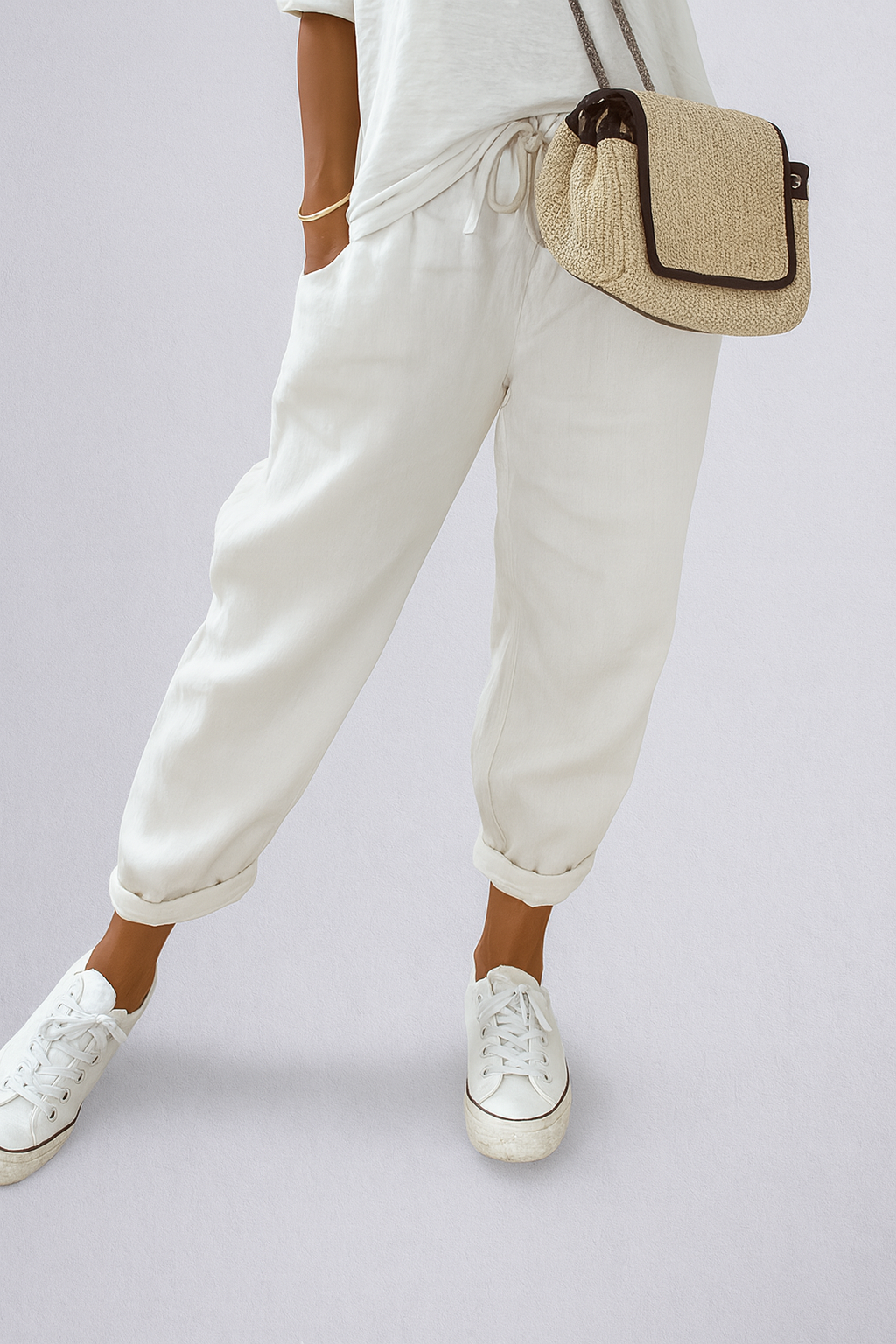 Pantalón de lino y algodón: elegancia natural, confort absoluto