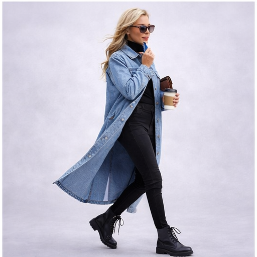 Abrigo Vaquero Oversize