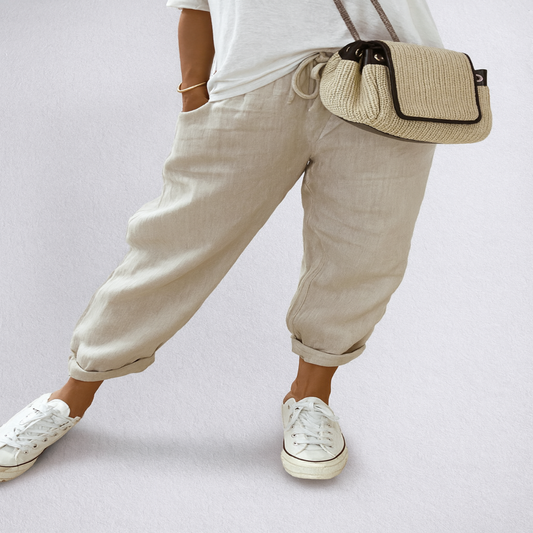 Pantalón de lino y algodón: elegancia natural, confort absoluto