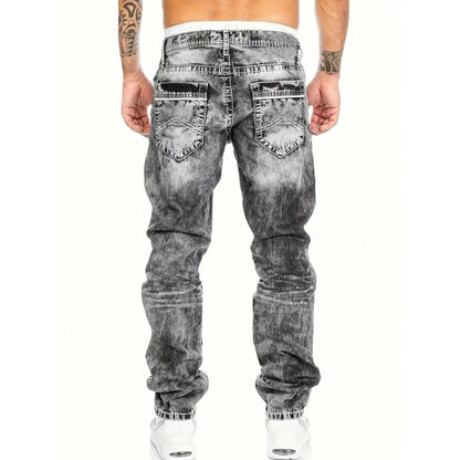 Vaqueros elásticos creativos para hombre, estilo minimalista, ideales para el verano, estilo emo.
