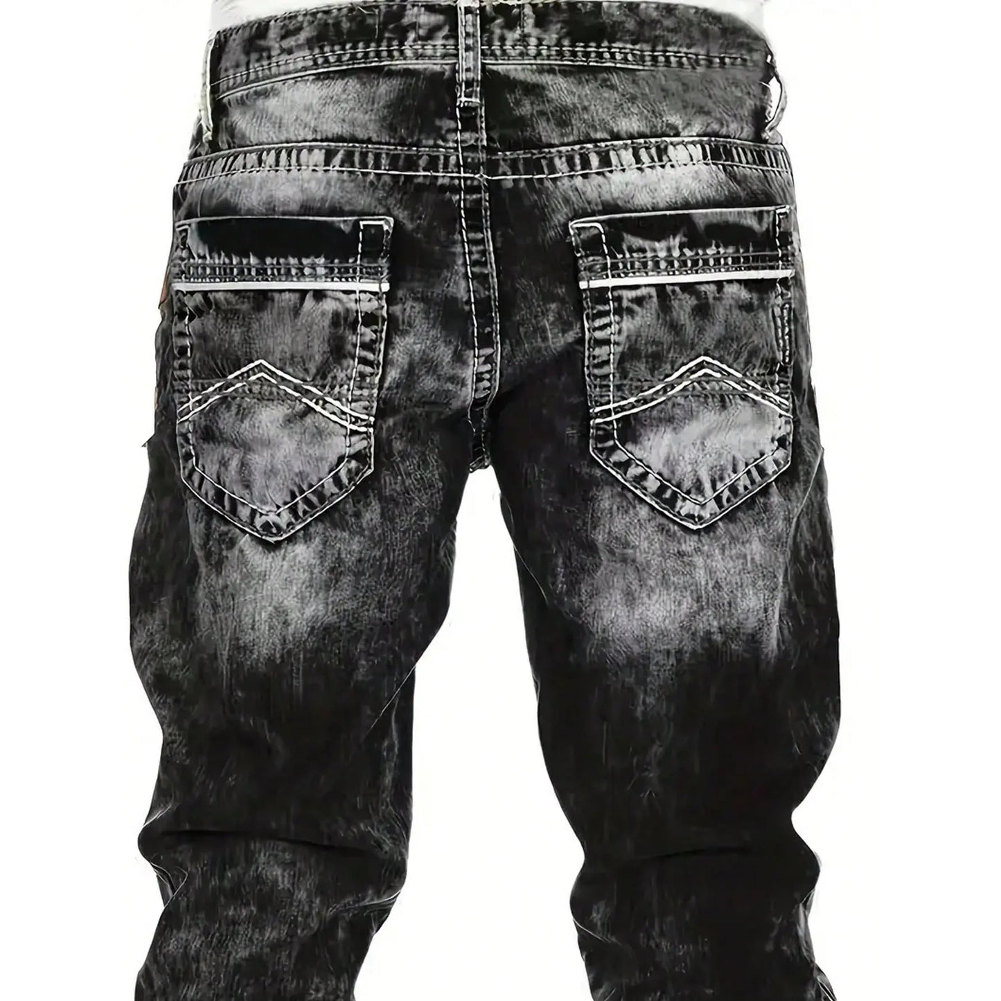 Vaqueros elásticos creativos para hombre, estilo minimalista, ideales para el verano, estilo emo.