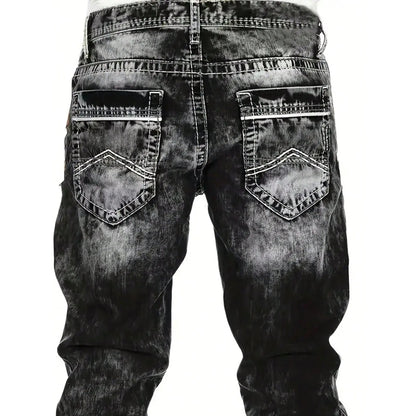 Vaqueros elásticos creativos para hombre, estilo minimalista, ideales para el verano, estilo emo.