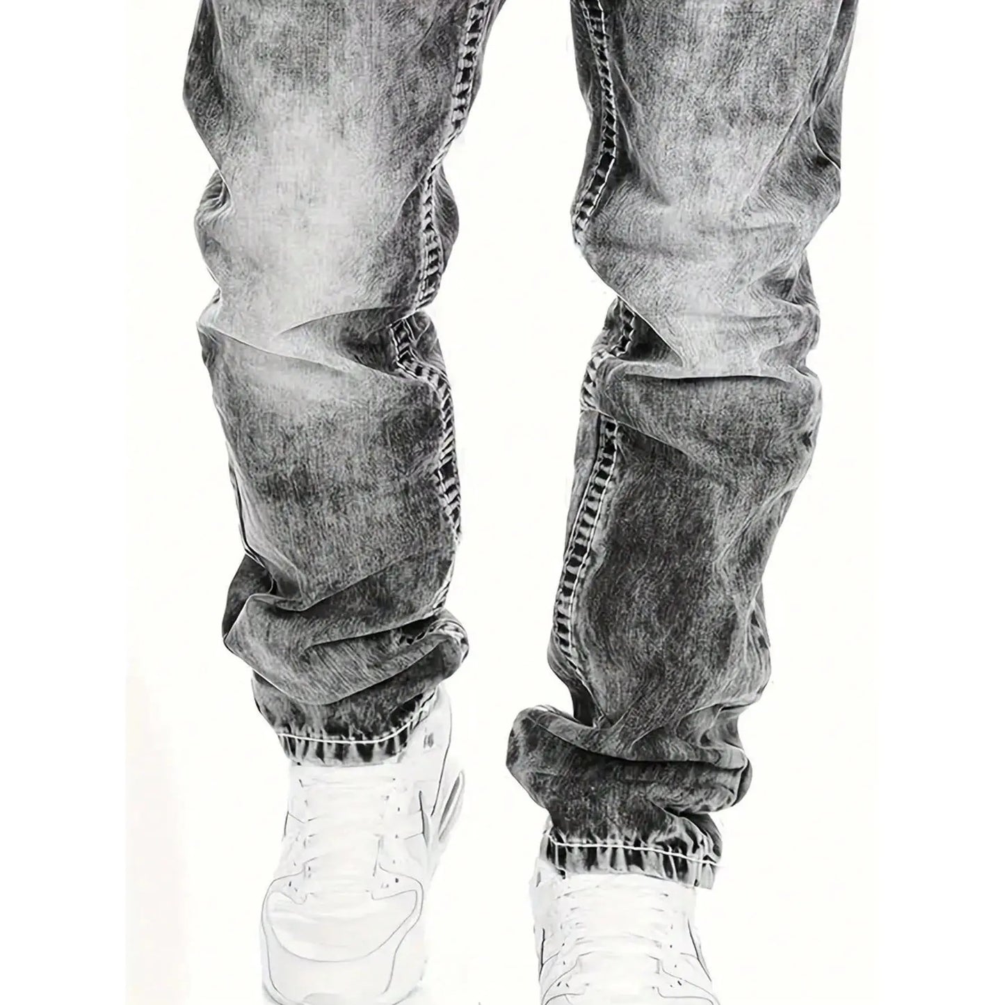 Vaqueros elásticos creativos para hombre, estilo minimalista, ideales para el verano, estilo emo.