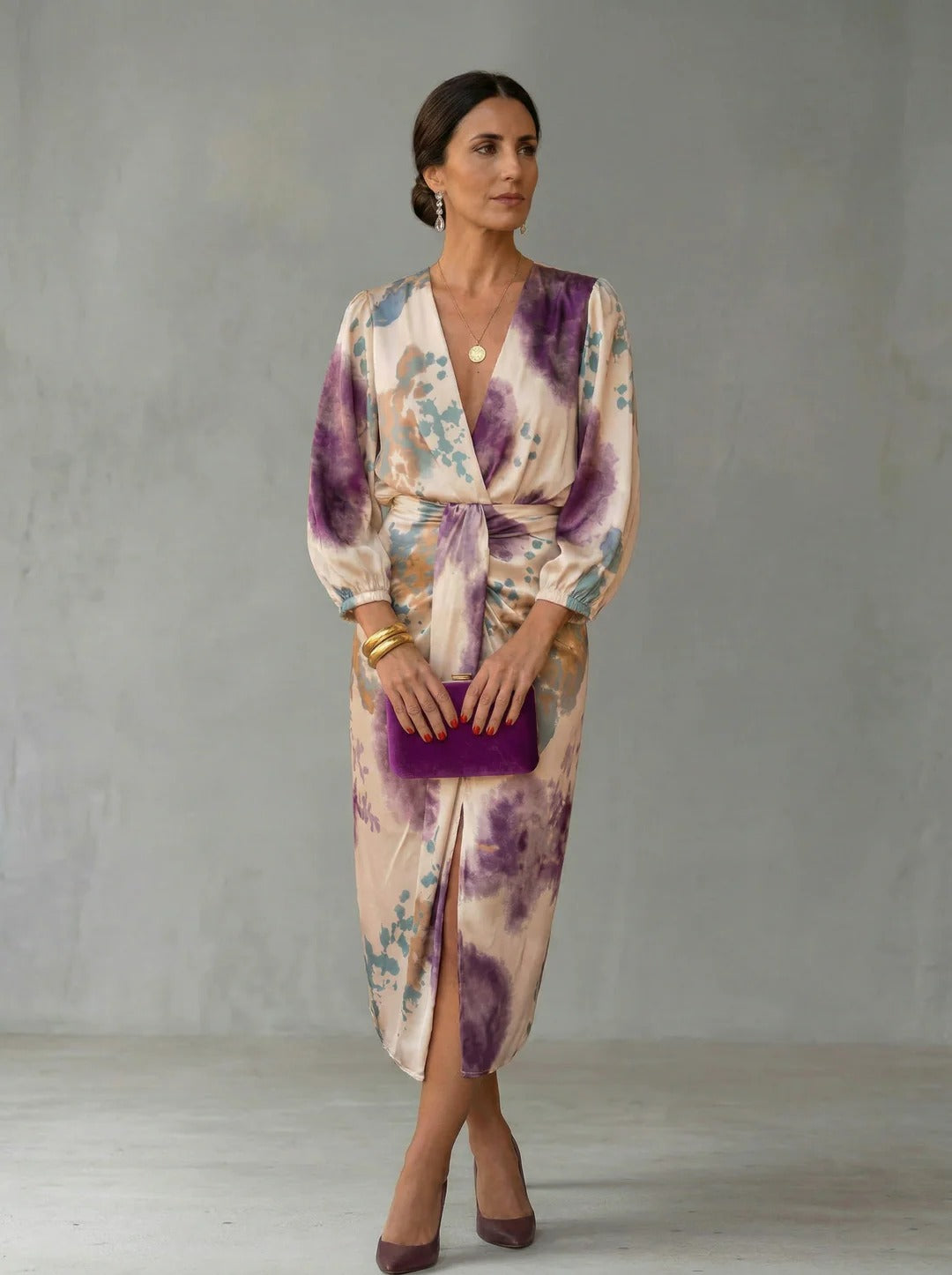 Valeria - Elegante vestido con escote en V