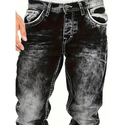 Vaqueros elásticos creativos para hombre, estilo minimalista, ideales para el verano, estilo emo.